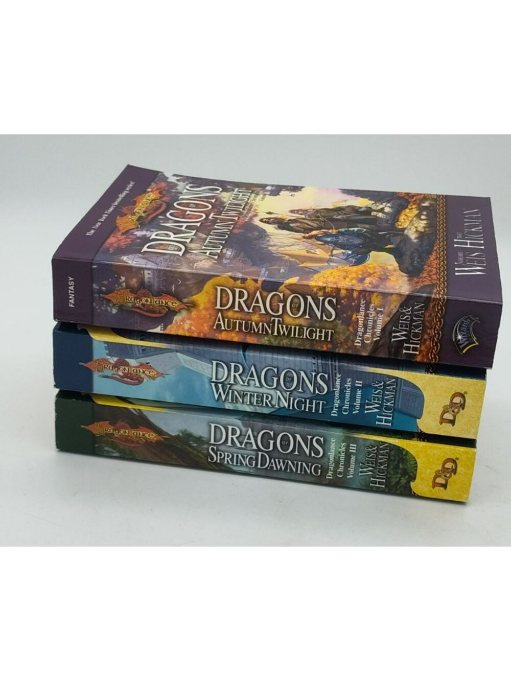 DragonLance Chronicles Vol 1-3, Paperback, D&D Dungeons & Dragons Weis Hickman